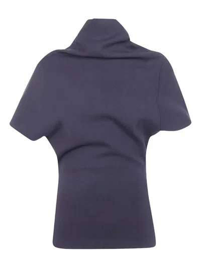 Rick Owens "draped" Top In Animal Print