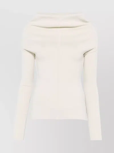 RICK OWENS DRAPED TOP COWL NECK