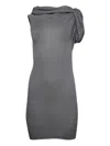 Rick Owens Draped Twist Top In Gray