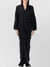 Rick Owens Draped V-neck Wrap Gown