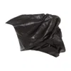 Rick Owens Black Draper Bustier Calf Leather Top