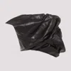 Rick Owens Black Draper Bustier Calf Leather Top In Black