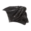 Rick Owens Black Draper Bustier Calf Leather Top In Black