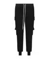 Rick Owens Men Mastodon Megacargo Organic Cotton Jogging Trouser In Black