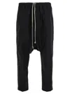 Rick Owens 'drawnstring Cropped' Pants In Black