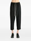 Rick Owens Drawstring Astaires Cropped In Black