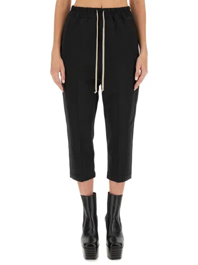 RICK OWENS RICK OWENS DRAWSTRING ASTAIRES CROPPED PANTS