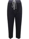 Rick Owens Drawstring Corduroy Trousers In Blue