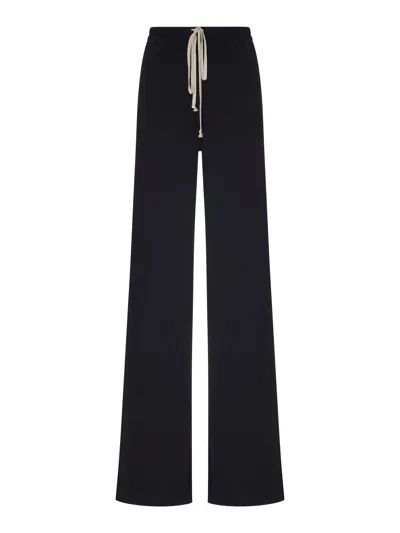 Rick Owens Drawstring Bias Pants With Drawstring In Black