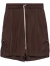 Rick Owens Brown Hollywood Boxer Swim Shorts In Brown