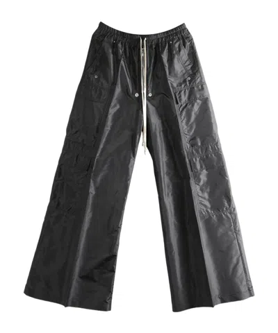 Rick Owens Drawstring Cargo Pants In Black