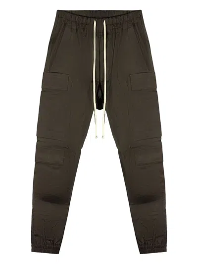 Rick Owens Drawstring Cargo Pants In Brown