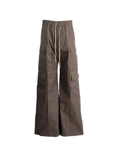 Rick Owens Drawstring Cargo Pants In Gold