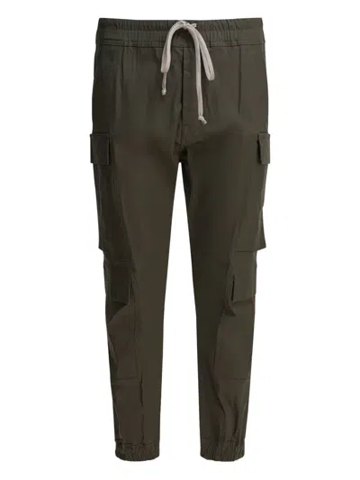 Rick Owens Drawstring Cargo Trousers In Green