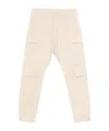 Rick Owens Drawstring Cargo Trousers In Neutral