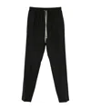 Rick Owens Men Drawstring Slim Long Pants In Black