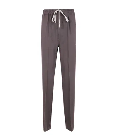 RICK OWENS VIRGIN WOOL TRACK PANTS