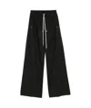 Rick Owens Women Satin Cargo Pants In Black