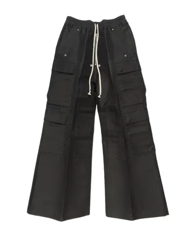Rick Owens Drawstring Casual Pants In Black
