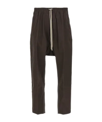 Rick Owens Drawstring Casual Pants In Black