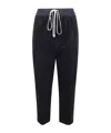 Rick Owens Drawstring Corduroy Trousers In Black