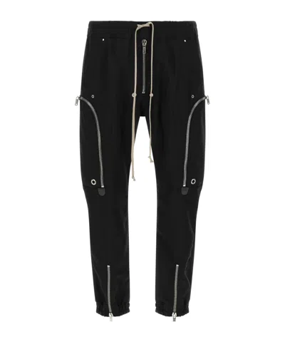 RICK OWENS CARGO ZIP-DETAIL TROUSERS