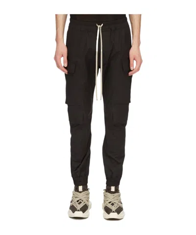 RICK OWENS RICK OWENS STRAIGHT-LEG DRAWSTRING CARGO TROUSERS