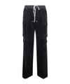 Rick Owens Drawstring Casual Pants In Blue