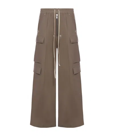 Rick Owens Drawstring Casual Pants In Brown