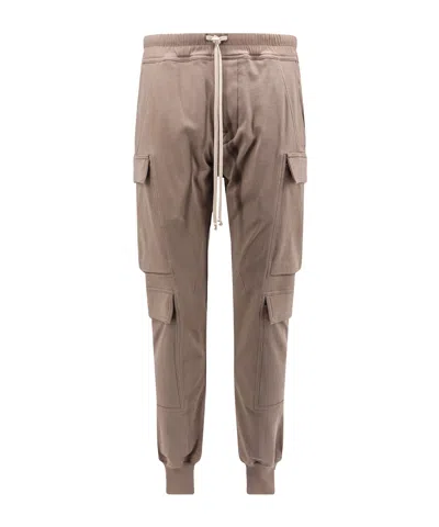 Rick Owens Drawstring Casual Pants In Brown