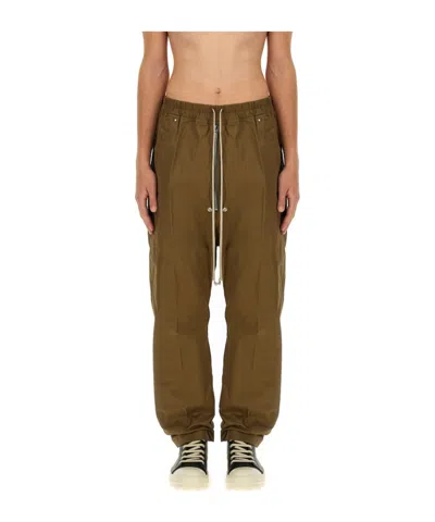 Rick Owens Drawstring Casual Pants In Brown