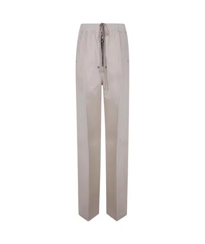 Rick Owens Drawstring Casual Pants In Gray