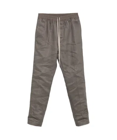 Rick Owens Drawstring Casual Pants In Gray