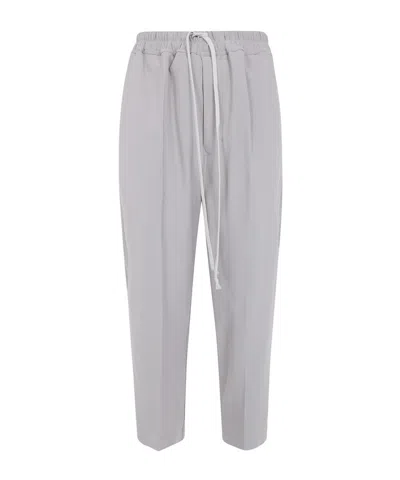 Rick Owens Drawstring Casual Pants In Gray