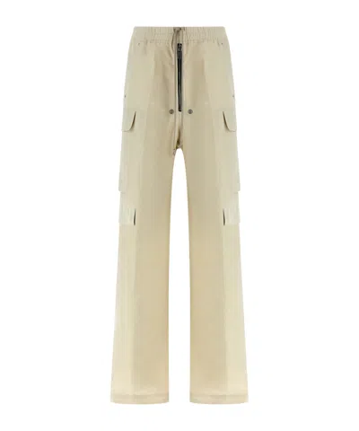 Rick Owens Drawstring Casual Pants In Nude