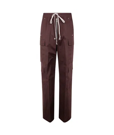 Rick Owens Drawstring Casual Pants In Red