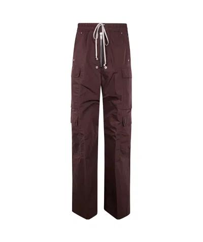 Rick Owens Drawstring Casual Pants In Red