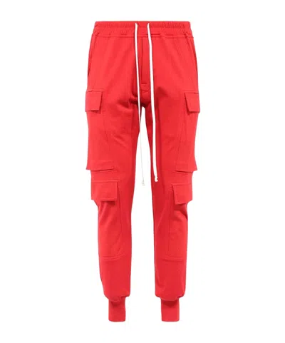Rick Owens Drawstring Casual Pants In Red
