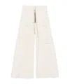 Rick Owens Drawstring Casual Pants In White