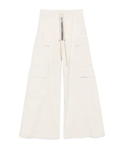 Rick Owens Drawstring Casual Pants In White