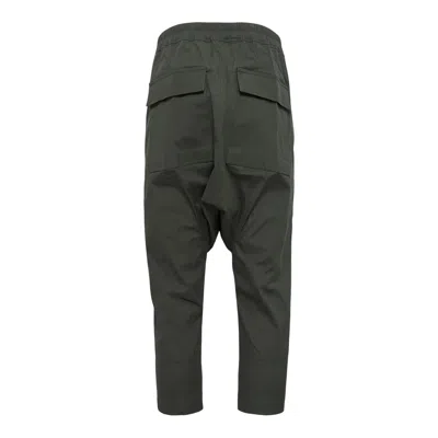 Rick Owens Drawstring Cropped Heavy Cotton In Green