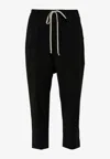 Rick Owens Drawstring Astaires Cropped In Black