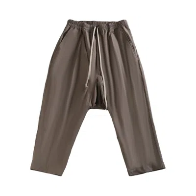 Pre-owned Rick Owens Drawstring Cropped Pants 'dust' | Tan | Men's Size 50