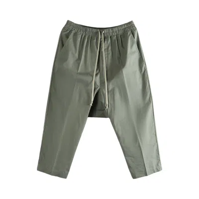 Pre-owned Rick Owens Drawstring Cropped Pants 'euca' | Grey | Men's Size 46 In Gray
