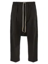 Rick Owens Drop-crotch Trousers In Gray