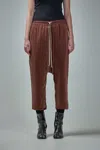 Rick Owens Drawstring Cropped In Red