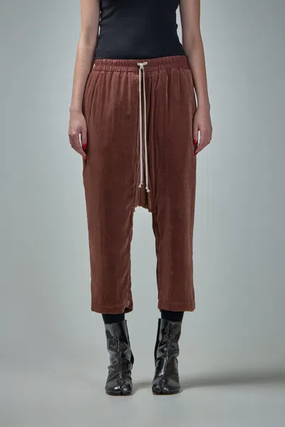 Rick Owens Drawstring Cropped In Red