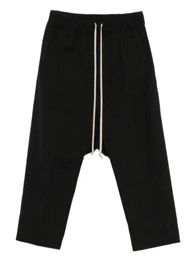 RICK OWENS DRAWSTRING CROPPED TROUSERS