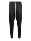 Rick Owens Drawstring-cuff Trousers In Black