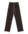 Rick Owens Drawstring-cuffed Trousers In Brown
